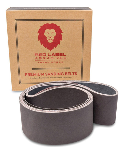 Red Label Abrasives 2 X 72 Pulgadas, Correas De Lija De Meta