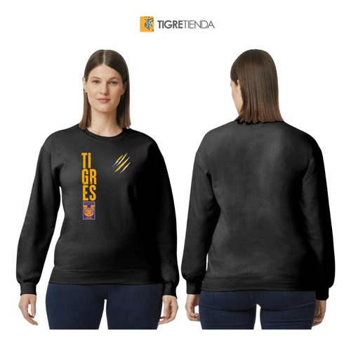 Sudadera Para Mujer Tigres Uanl Tigres Rayas