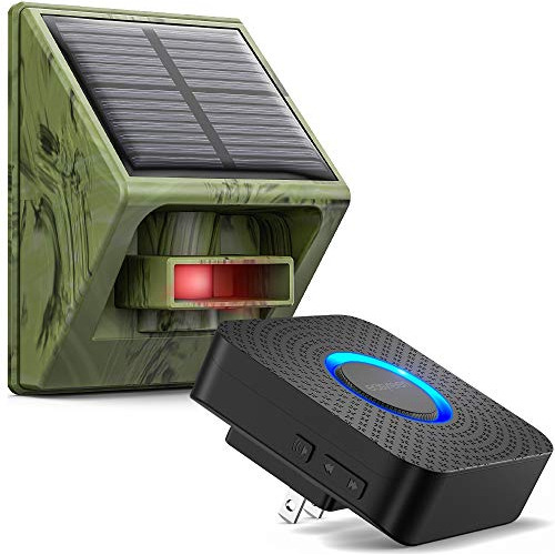 Easyreen Solar Driveway Alarm Wireless Outside Weatherproof