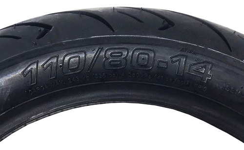 Pneu Traseiro Sport R Sem Camara 110/80-14 New Wave 125