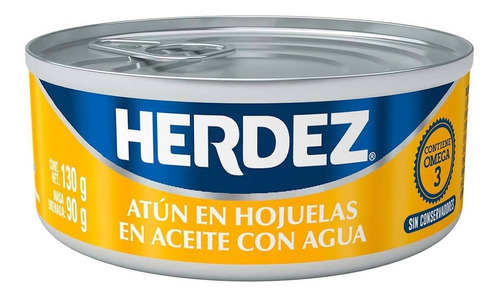 Lomo De Atún Herdez Aleta Amarilla En Aceite 130 Gr