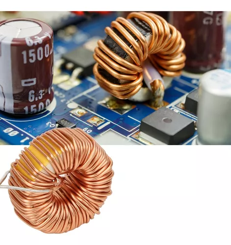 Rockyin 30pcs toroide inductor alambre horizontal bobina de cobre con cubierta de tubo de PCB placa de circuito 5026 15uH 6A 