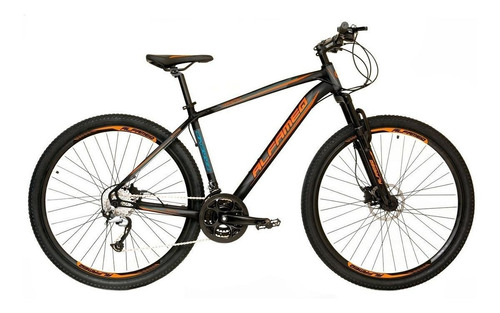 Mountain bike Alfameq Nacional Tirreno aro 29 21" 27v freios de disco hidráulico cor preto/laranja