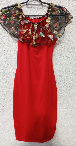 Vestido Dama Rojo Shengda Talle M.