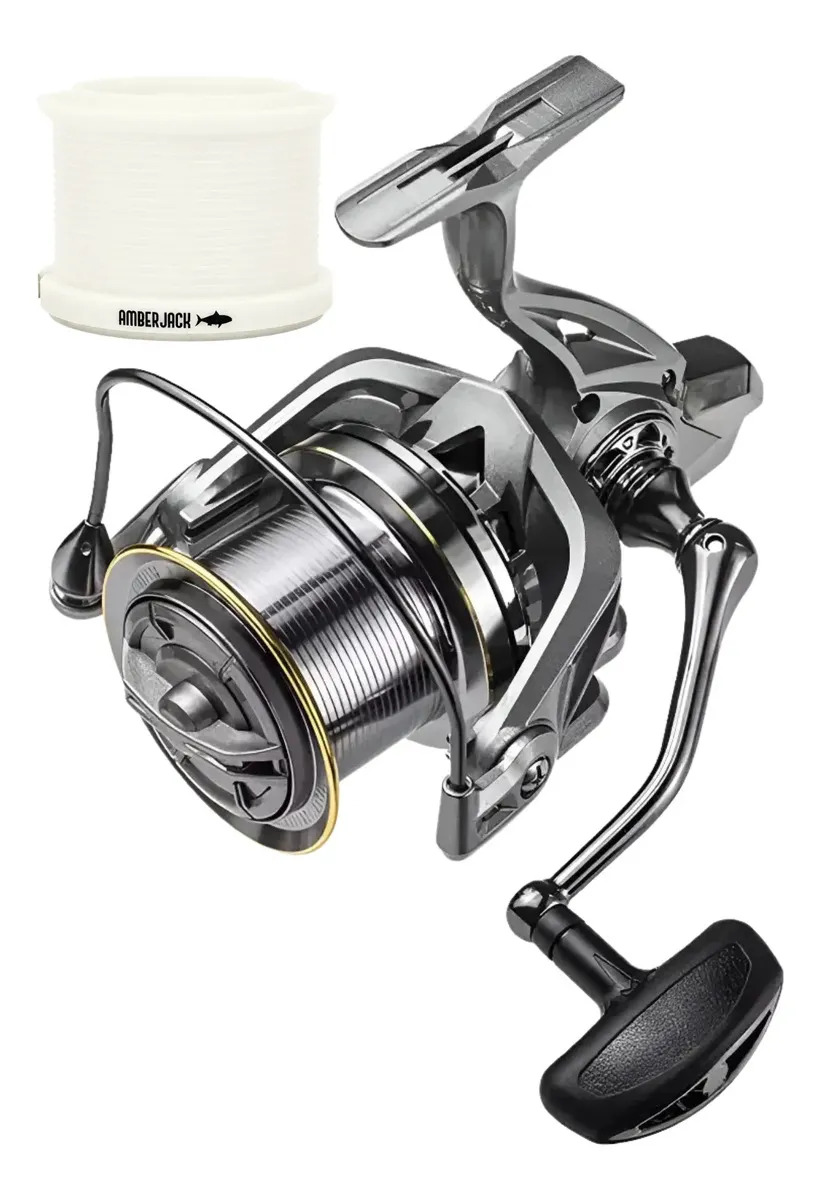 Reel Frontal Amberjack Tamaños 20kg Freno Lance Mar color 8000