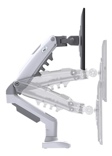 Suporte Articulado P/ Monitores Com Pistão A Gás Branco ELG