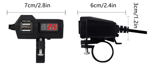 Adaptador De Corriente Para Motocicleta Puerto Usb Para Moto