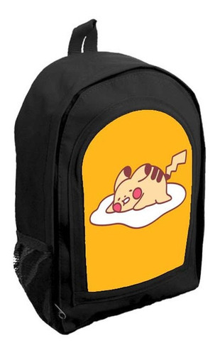 Mochila Negra Infantil Nena Nene Pikachu Pokemon Tt31