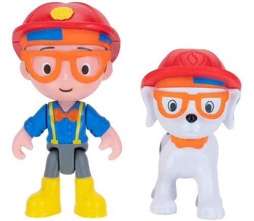 Blippi Vehiculo Con Sonido + Figura Articulada Rescate Edu