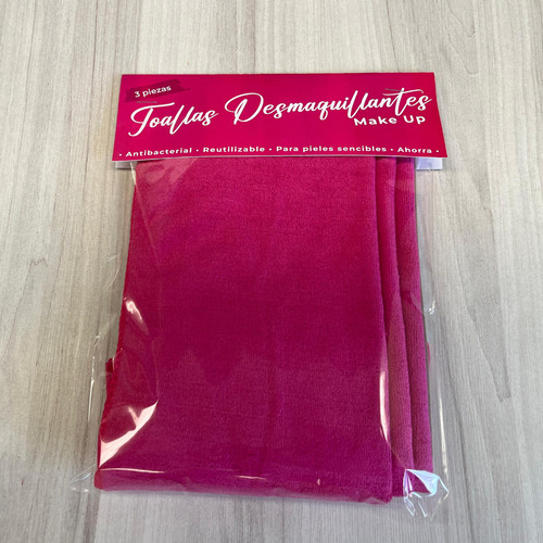 Kit 3 Toallas Faciales Microfibra Desmaquillantes Make Up
