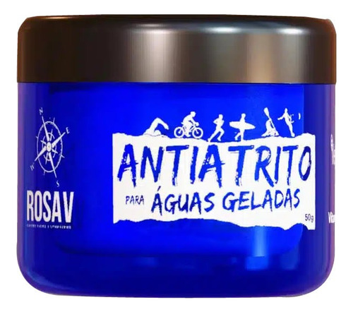 Creme Antiatrito Vegano Águas Geladas 50g Natação Triatlon