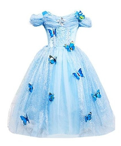 Vestido Mariposa Princesa Para Fiesta Cosplay 3-10 Años
