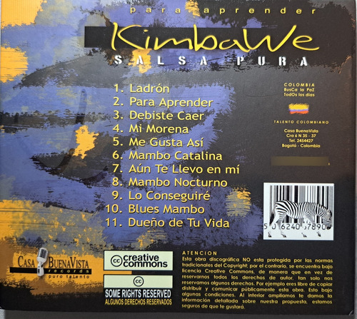 Kimbawe - Salsa Pura - Casa Buena Vista Records - Cd - 2007 Edición Limitada (Usado)