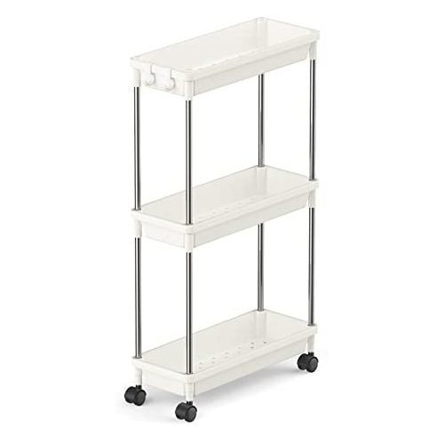 Slim Storage Cart, Laundry Room Organization, Wide 6.3'...