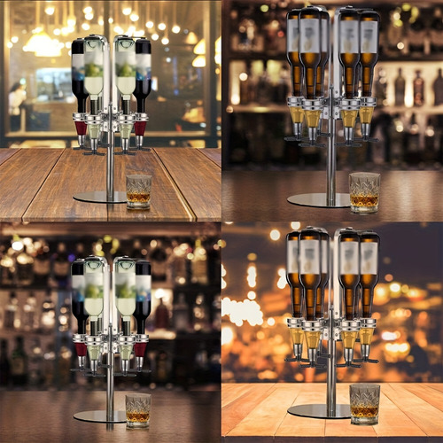 Dispensador Giratorio De Vino Y Bebidas De 30 Ml Para 4 Bote