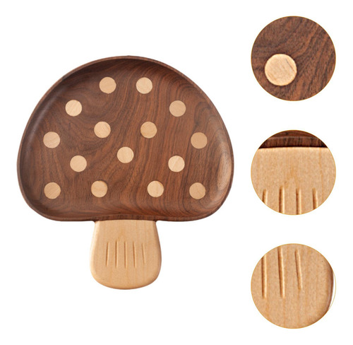 Organizador De Mostrador De Platos De Madera Bandeja De
