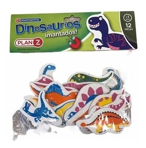 Dinosaurios Imantados Magnéticos 12 Piezas Plan Z Playking