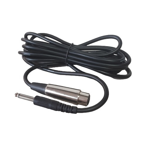 Extension Cable Microfono Xlr Hembra A Plug 6.3mm Mono 3mt