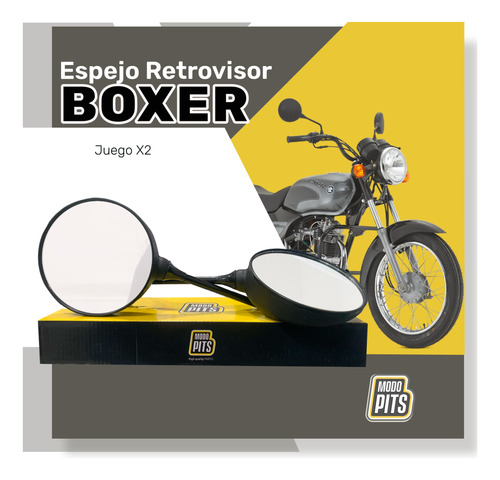 Espejo Retrovisor Moto Boxer