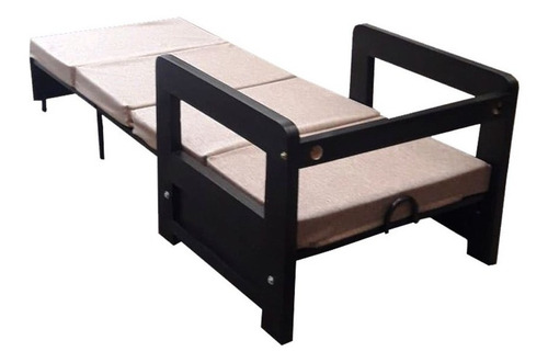 Sofa Sillón Cama Plegable 1 Plaza En Madera Para Armar