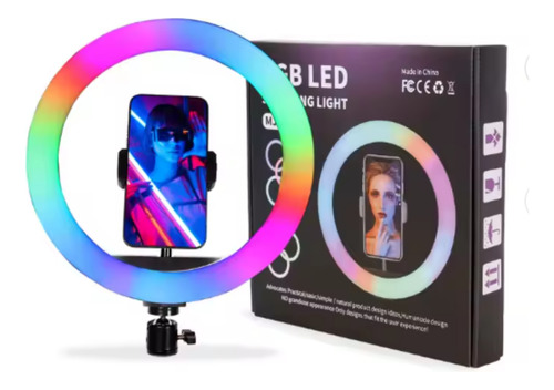 Aro De Luz Led 30cm Colores Rgb Y Blanca Profesional Fotos Rgb
