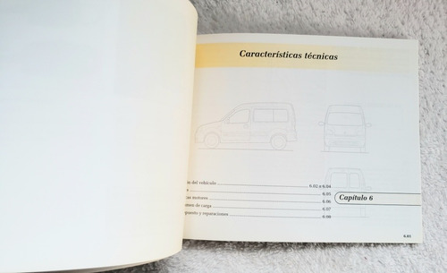 Manual Uso Propietario Mantenimiento Renault Kangoo Original