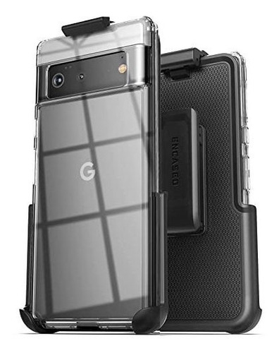 Funda Transparente Para Google Pixel 6 Clip Cinturon