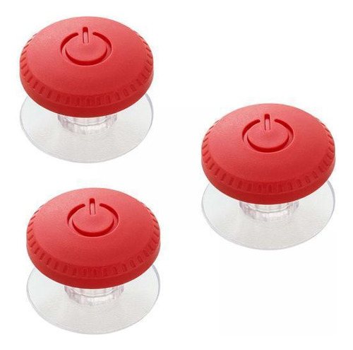 2 X 3 Peças Botão De Descarga Do Vaso Sanitário, Vermelho