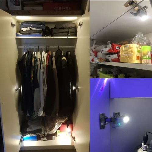 Set De 10 Luces Led Para Bisagras