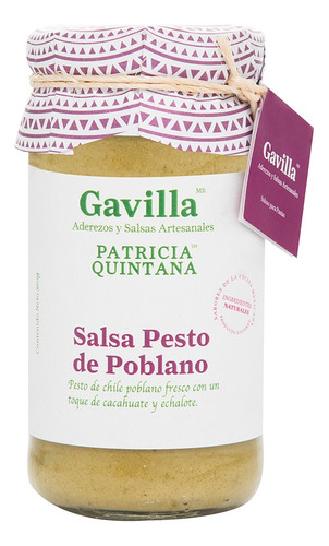 Gavilla Salsa Pesto De Poblano Patricia Quintana 360 Gr