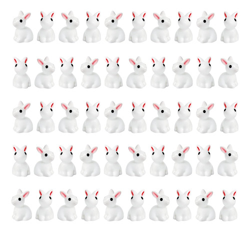 Exasinine 50 Mini Figuras De Conejos, Figuras De Conejo De P