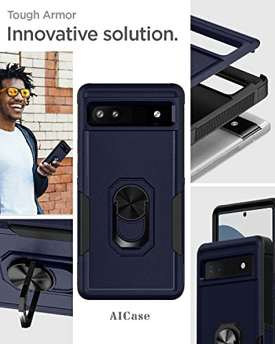 Funda Para Google Pixel 6a Teal Dual Layer Uso Rudo