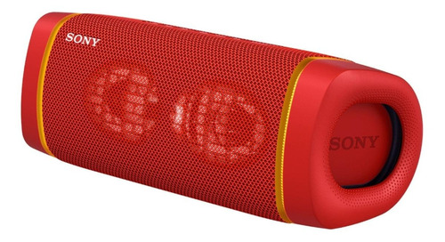 Alto-falante Sony Extra Bass XB33 SRS-XB33 portátil com bluetooth waterproof vermelho 