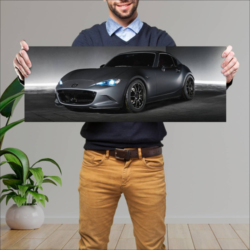 Cuadro 30x80cm Auto 2016 Mazda Mx 5 Miata Rf Kur 92