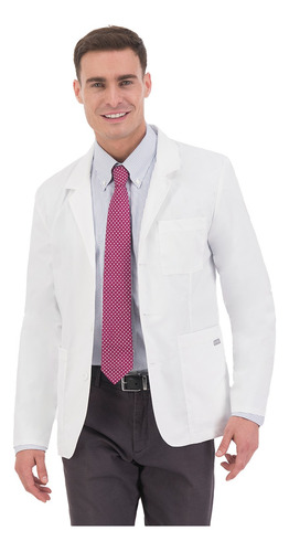 Saco Bata Médica Quirúrgica Blanca Para Hombre