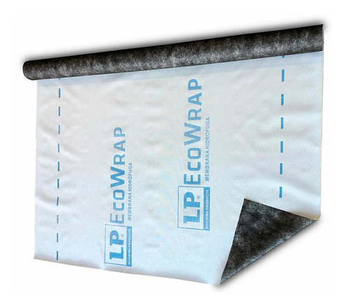 Membrana Hidrofuga Ecowrap 1,5mts X 50mts.  Rinde 75 M2