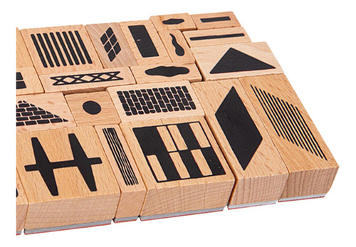 Juego De Sellos De Madera Habilidad Fina Educativa Para