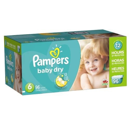 Pañales Pampers Baby Dry Etapa 6, Caja De 96 Unidades