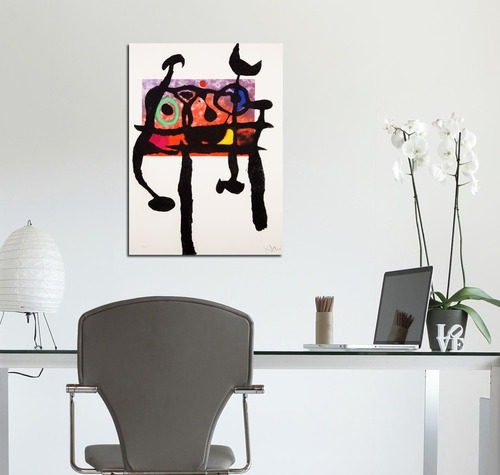 Vinilo Decorativo 40x60cm El Samurai Joan Miro Surreal