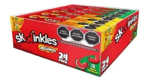 Skwinkles Dulce Enchilado Skwinkles Rellenos 24 Piezas