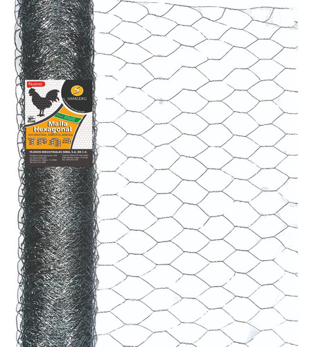 Malla Hexagonal Gallinera 1.50 X 45 Metros Abertura 50mm C20