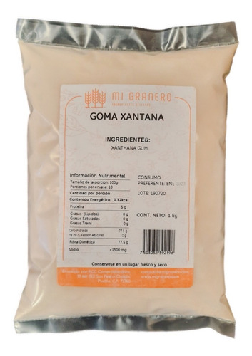 Goma Xantana 250 Gramos