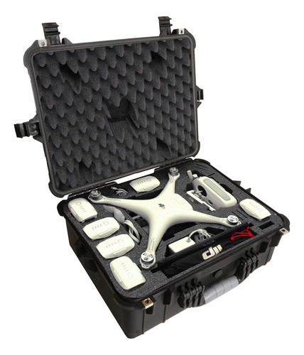 Estuche Case Club Para Drone  Dji Phantom 4 (gen 2), Negro