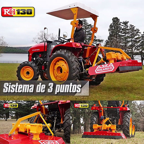 Cortadora De Césped Para Tractor Roland H130 Pro