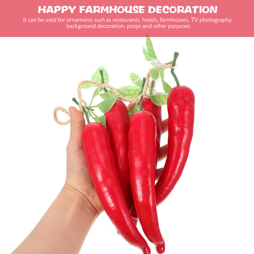 2 Cuerdas Con Forma De Pimiento Para Colgar, Con Forma De Pi