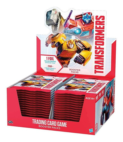 Transformers Tcg Booster Box | 30 Sobres De Refuerzo | 8 Tra