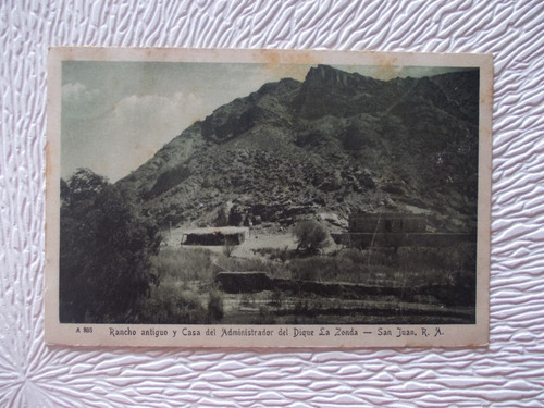 6448-postal San Juan Rancho Y Casa Administrador Dique Zonda