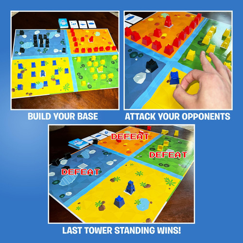 El Juego De Mesa Uzzle Pixel Forts | Juegos Divertidos Para