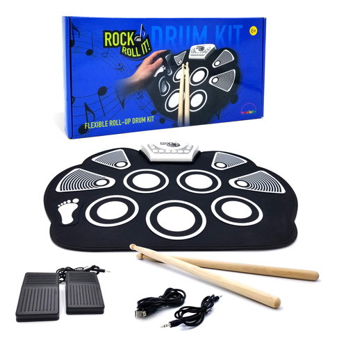 Mukikim Rock And Roll It  Tambor. Roll Up Portable Drum Set