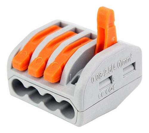 10 X Bornera Terminal Conector Cable 4 Pin Electrico Empalme